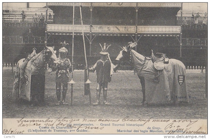 Evènements - Histoire -  Commémoration Chevalerie - Grand Tournoi - Laeken Belgique - 1905 - Manifestations