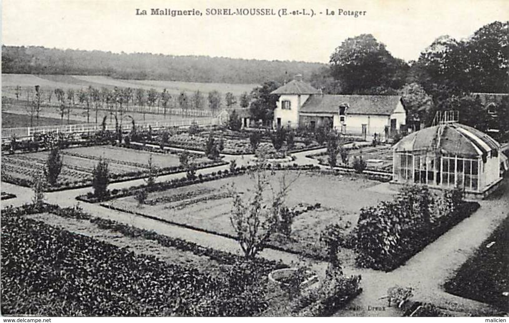 - Dpts Div.-ref-PP618- Eure Et Loir - Sorel Moussel - La Malignerie - Potager - Jardin- Jardins -  Serre - Agriculture - Sorel-Moussel