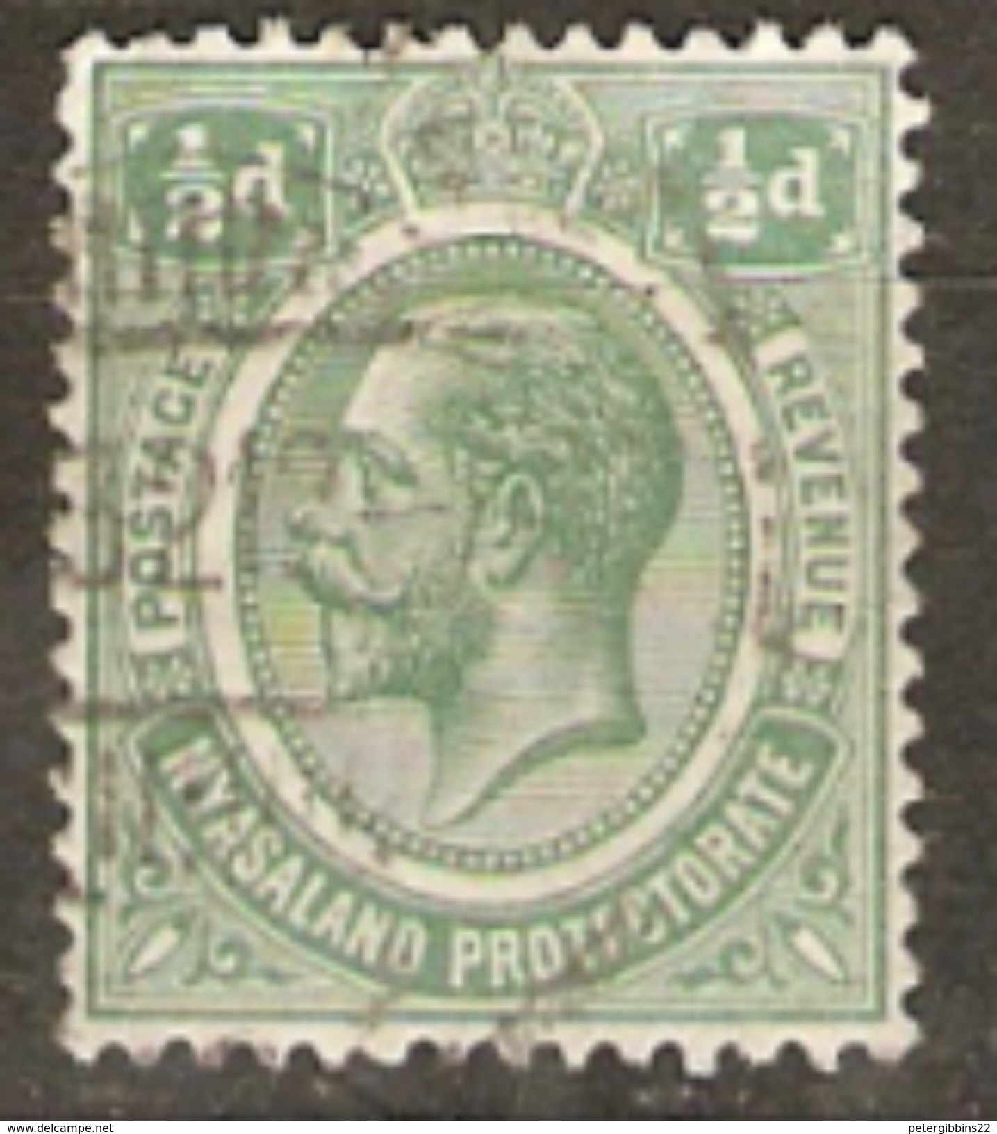 Nyasaland 1913 SG 84 1/2d Fine Used - Nyassaland (1907-1953)