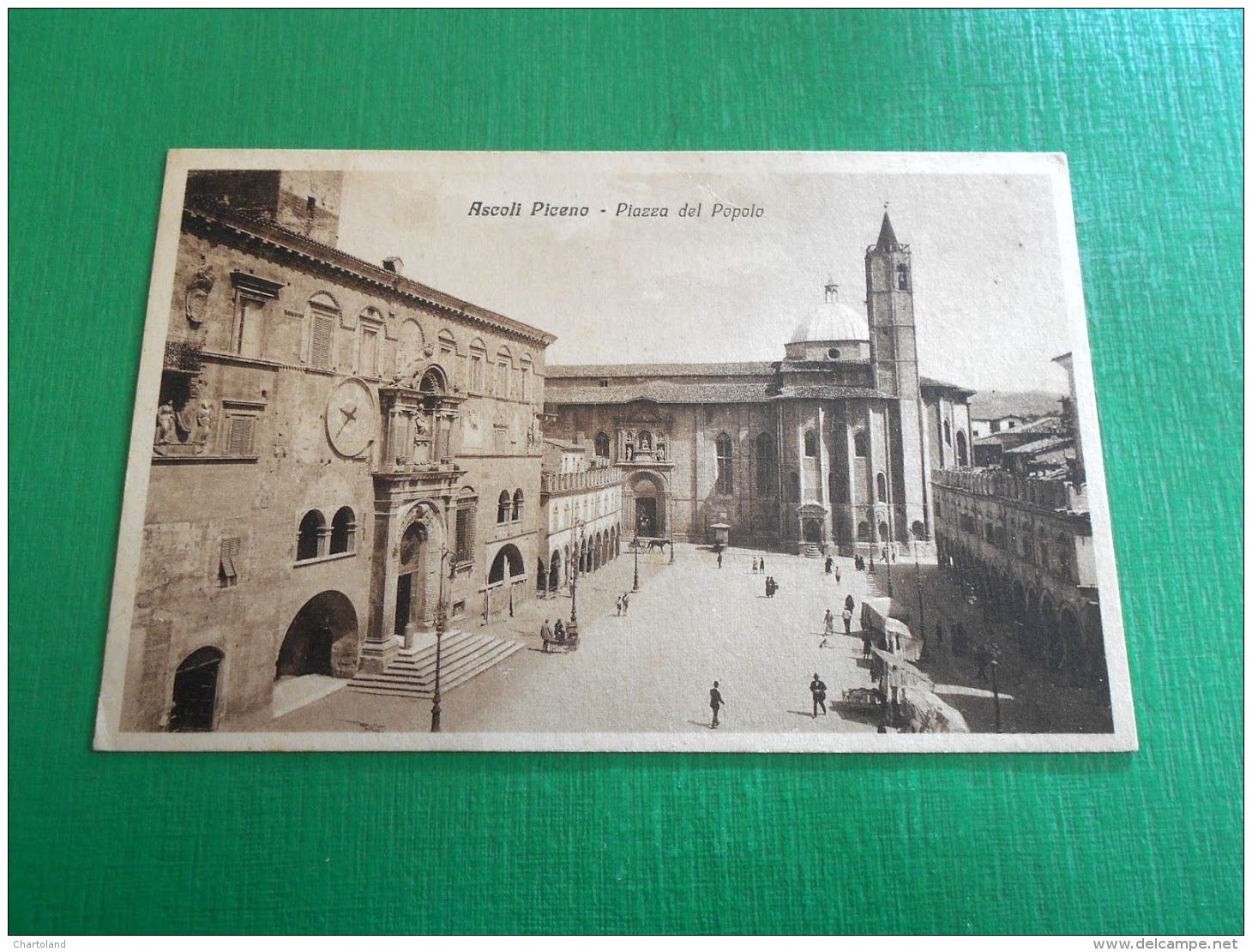 Cartolina Ascoli Piceno - Piazza Del Popolo 1930 Ca - Ascoli Piceno