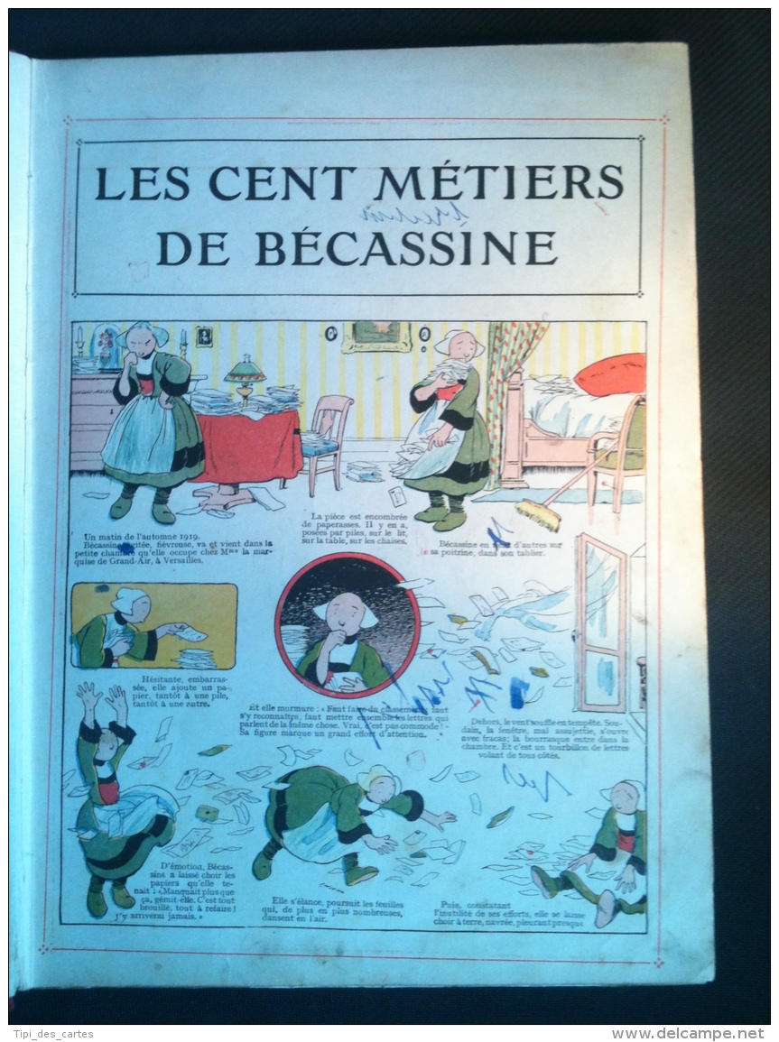 Bande-Dessinée Ancienne - Les Cent Metiers De Bécassine, Ed. Gautier-Langereau 1927, Ill. Pinchon, Texte Caumery - Bécassine