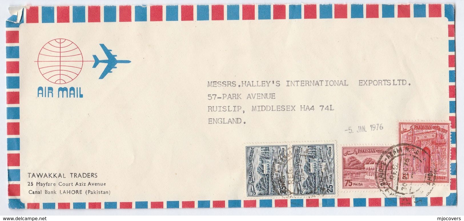 1974  Air Mail  PAKISTAN Stamps COVER  Tawakkal Traders Lahore To GB - Pakistan