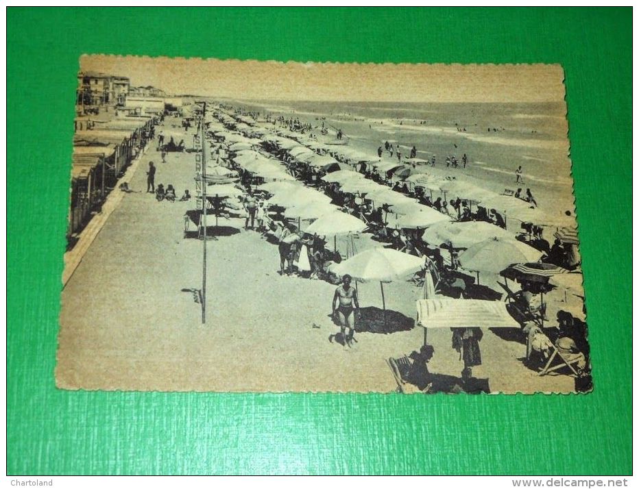 Cartolina Porto S. Giorgio - Spiaggia 1958 - Ascoli Piceno