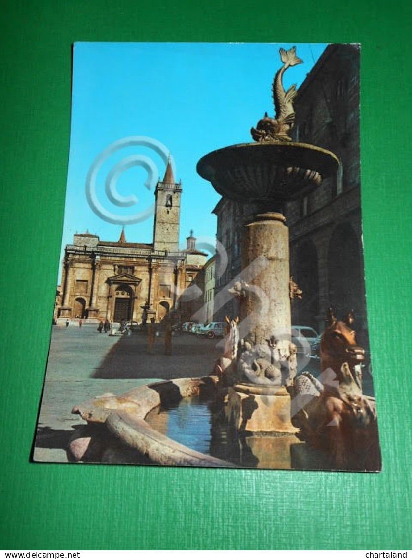 Cartolina Ascoli Piceno - Piazza Dell' Arengo 1960 Ca - Ascoli Piceno