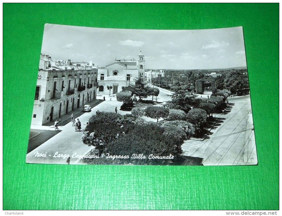 Cartolina Noci ( Bari ) - Largo Cappuccini - Ingresso Villa Comunale 1959 - Bari