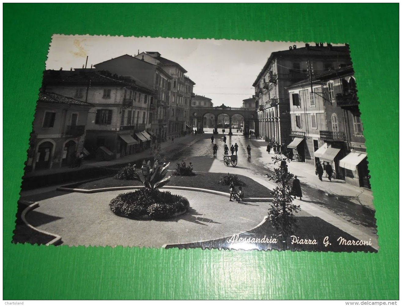 Cartolina Alessandria - Piazza G. Marconi 1953 - Alessandria