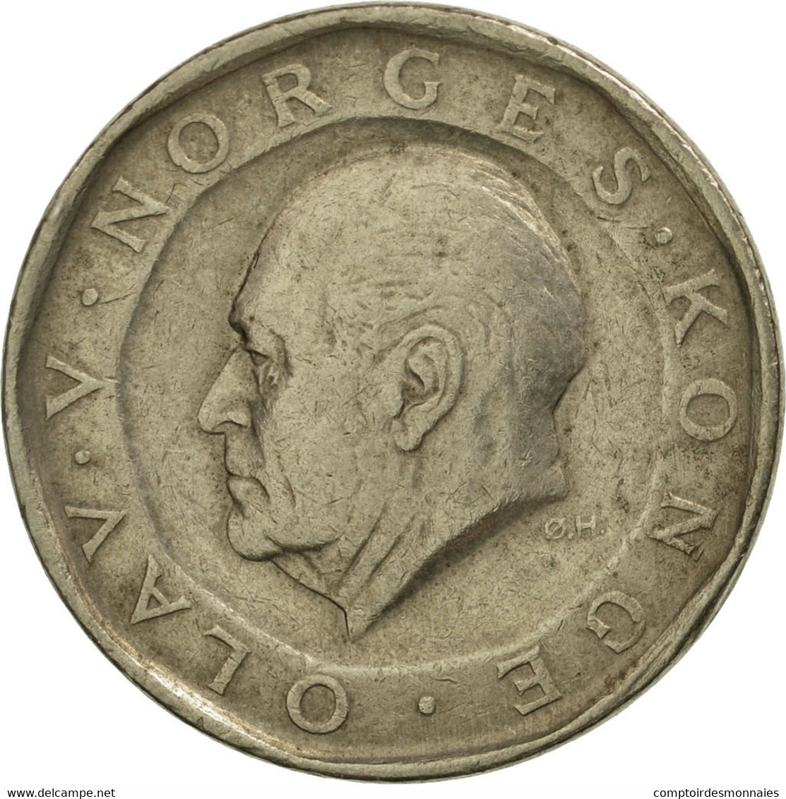 Monnaie, Norvège, Olav V, 10 Kroner, 1986, SUP+, Nickel-brass, KM:427 - Norvège