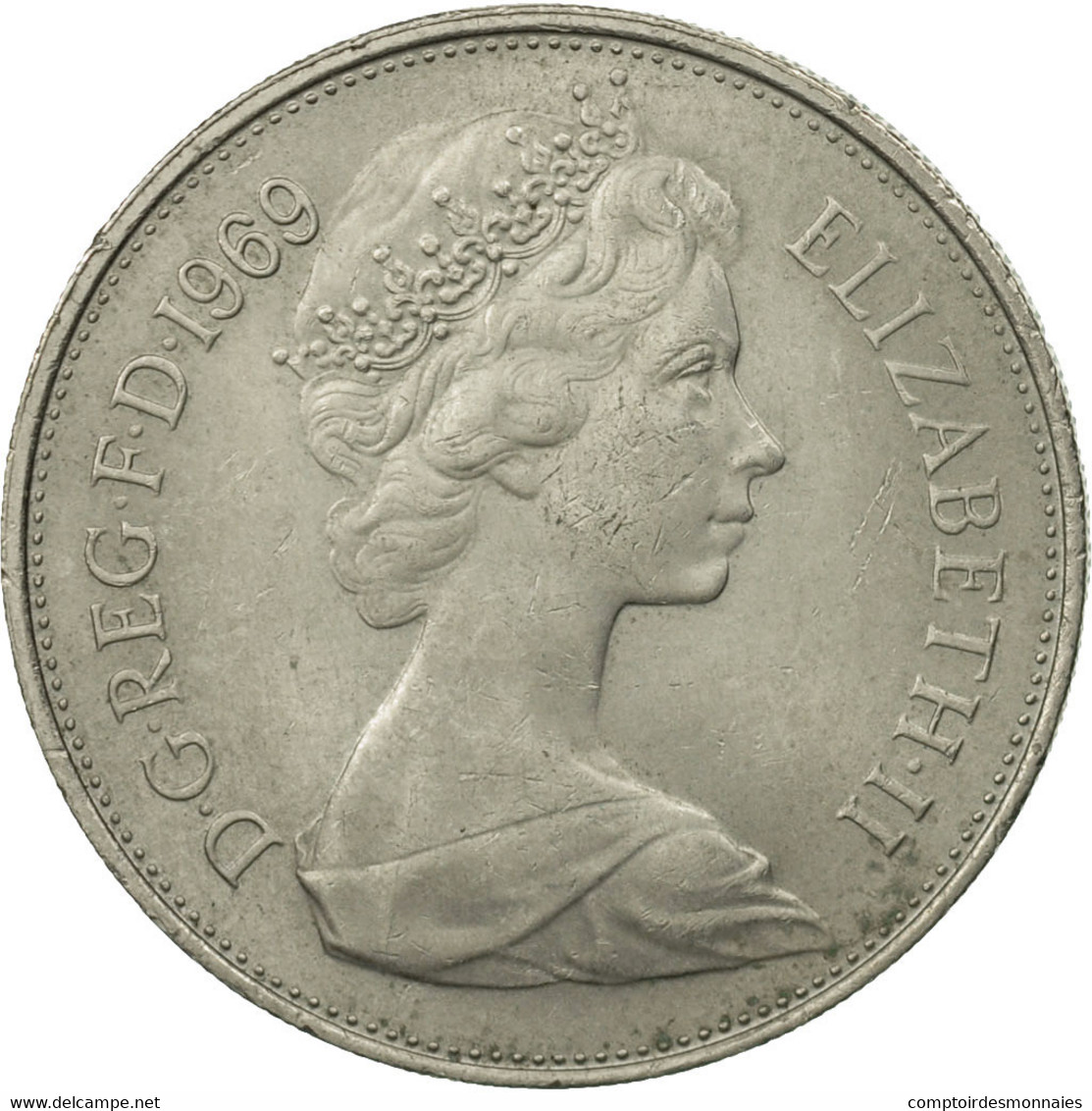 Monnaie, Grande-Bretagne, Elizabeth II, 10 New Pence, 1969, SUP, Copper-nickel - 10 Pence & 10 New Pence