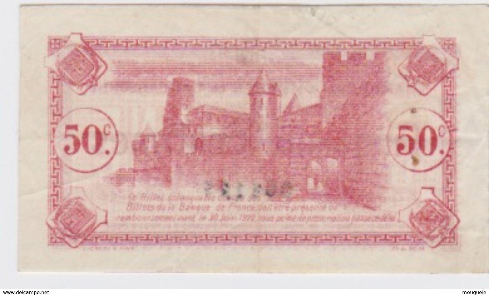 Billet De Carcassonne Cinquante Centimes  Du 30Juin 1917  Pick 11 - Chamber Of Commerce