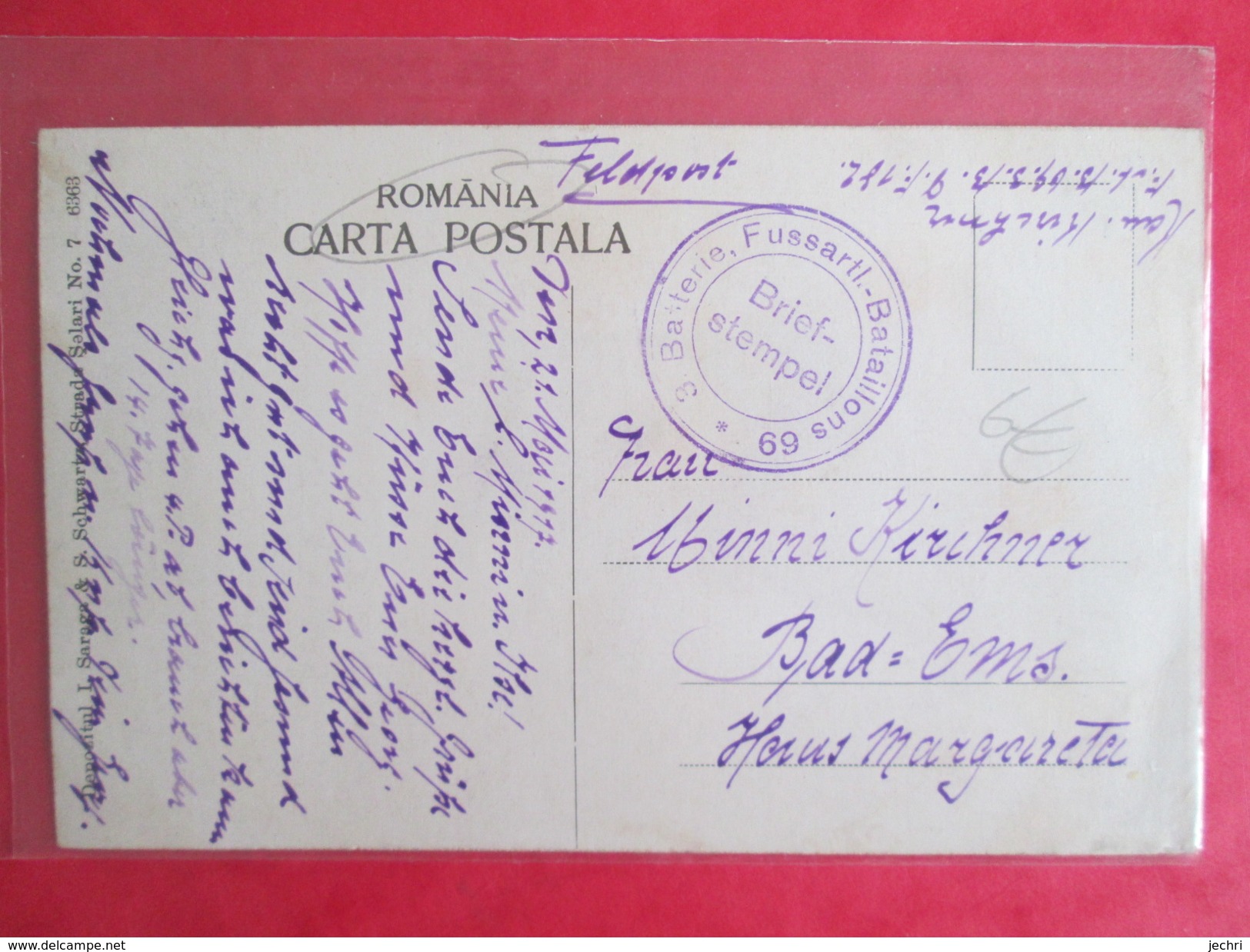 Constanja ; Casino ; Cachet Militaire - Romania