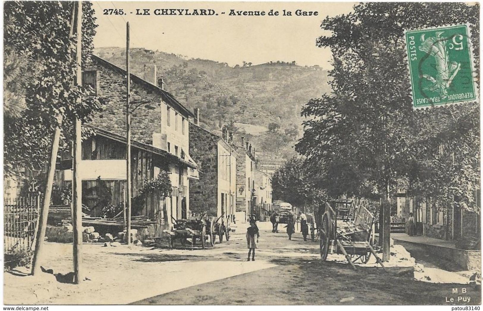 07.LE CHEYLARD. N 2745.  AVENUE DE LA GARE - Le Cheylard