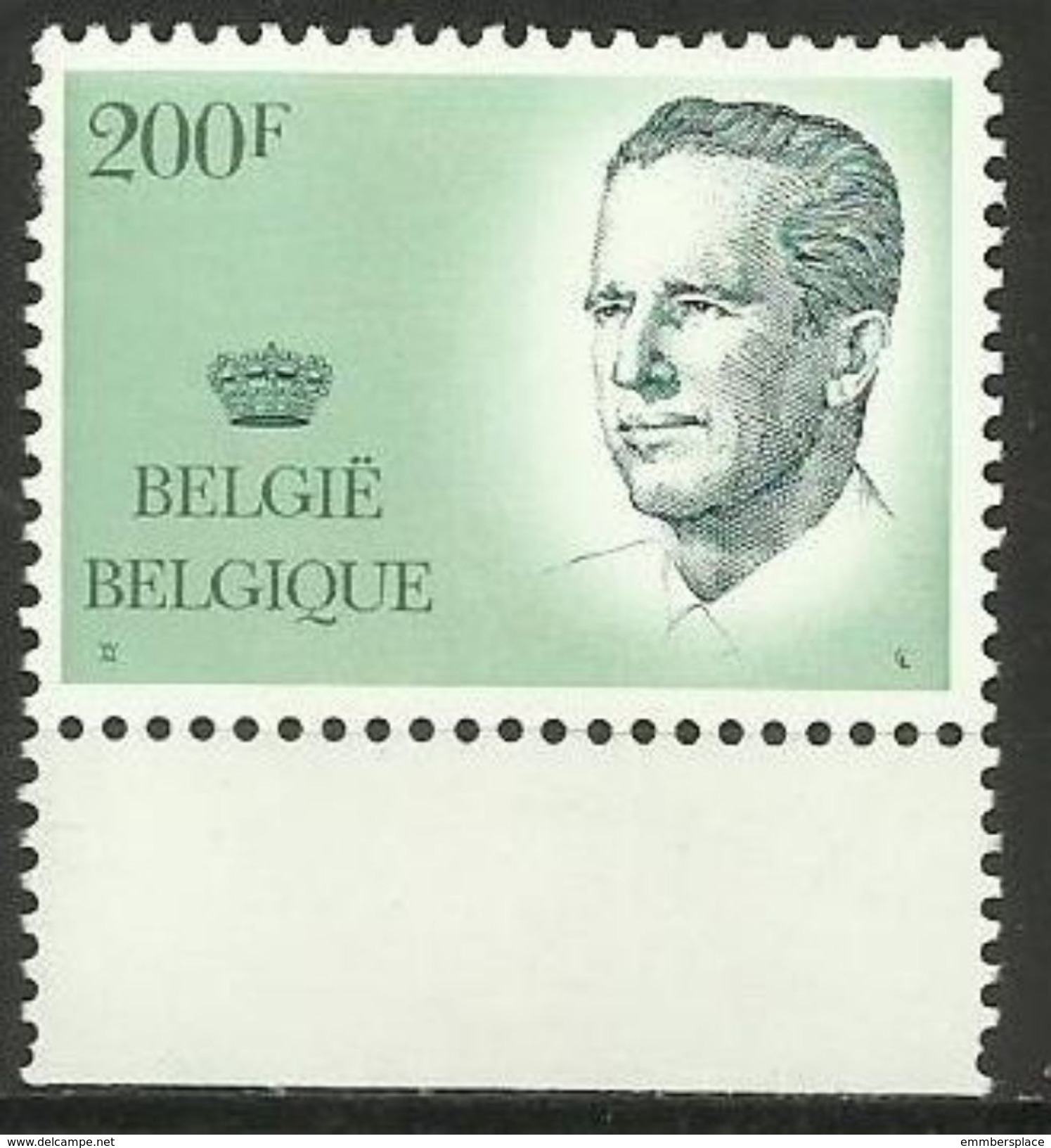 Belgium - 1986 King Baudouin 200fr MNH **    Sc 1234 - Nuevos