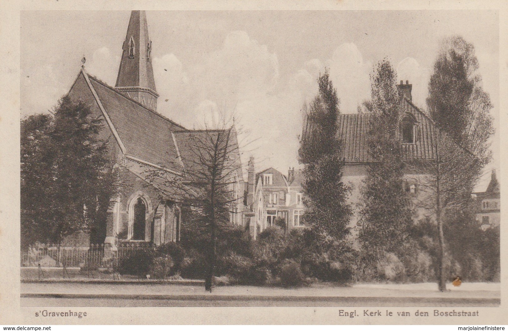 NEDERLAND - Den Haag - 's-Gravenhage - Engl.Kerk Le Van Den Boschstraat. J. H. Schaefer"s Platino Uitg. 41/17. - Den Haag ('s-Gravenhage)