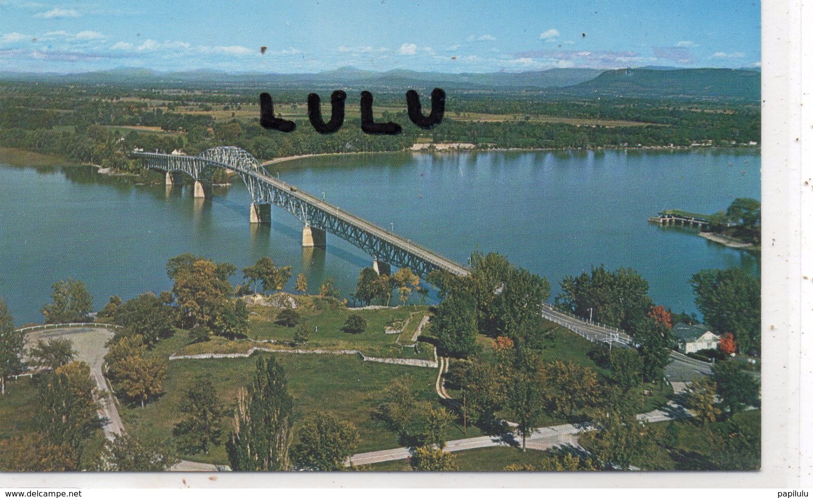 ETATS UNIS : Vermont ; Aerial View Of Lake Champlain Toll Bridge Connecting Chimney Point - Autres & Non Classés