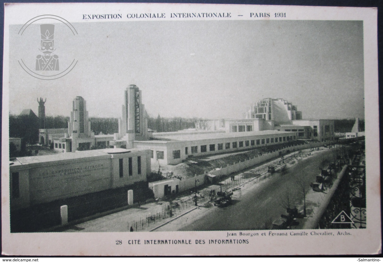 OLD POSTCARD - CP - EXPOSITION COLONIALE PARIS 1931 - CITE INTERNATIONALE DES INFORMATIONS - UNPOSTED UNCIRCULATED - Exposiciones