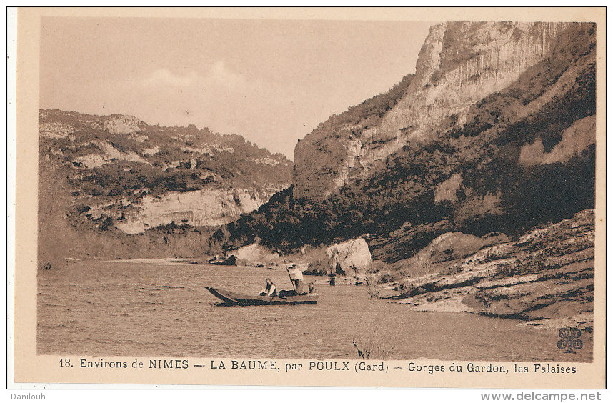 30 // LA BAUME  Par POULX, Gorges Du Garon, LES FALAISES - Autres & Non Classés