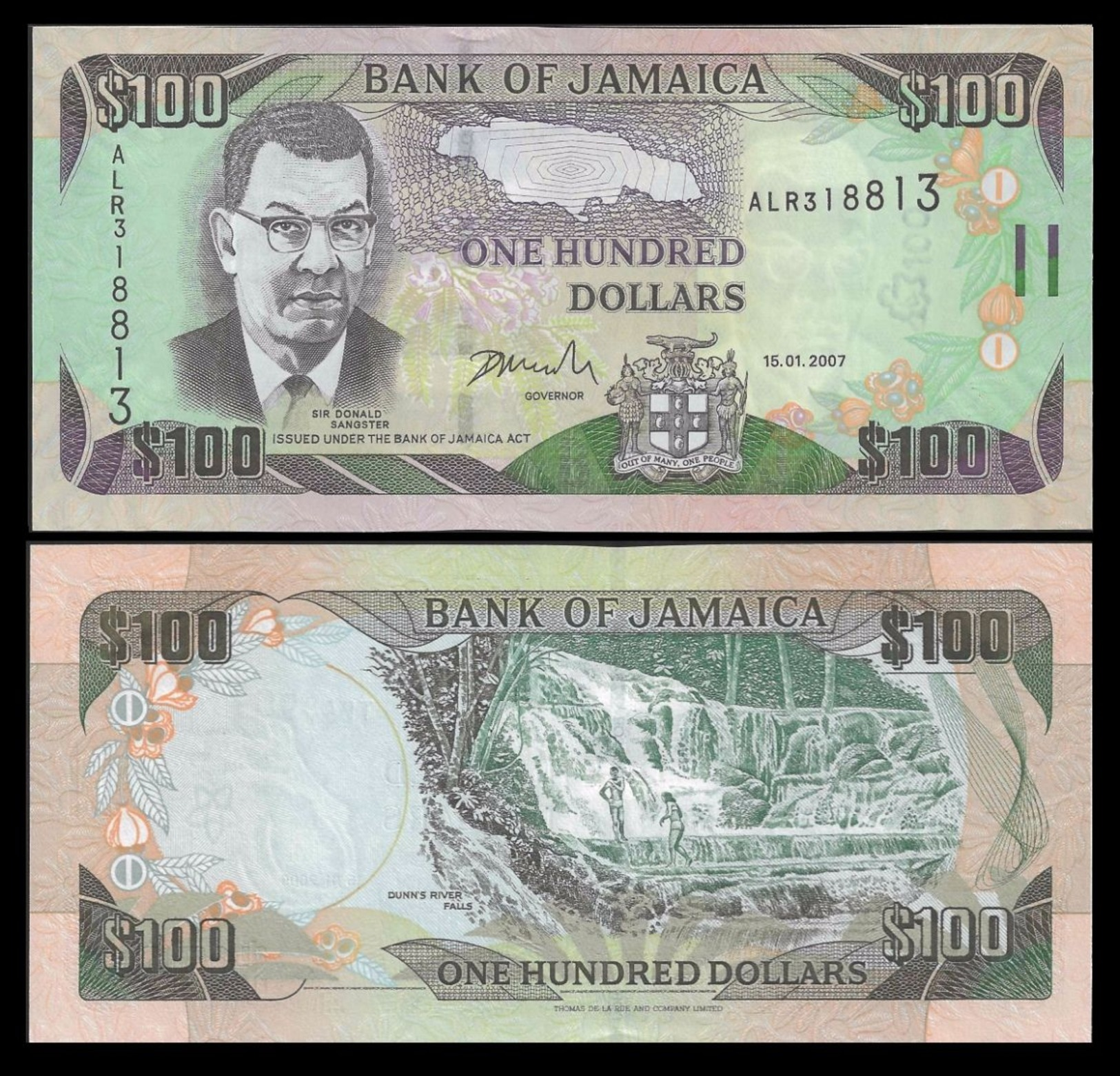 Jamaica 100 DOLLARS 2007 P 84e UNC (Jamaïque, Giamaica, Jamaika) - Jamaique