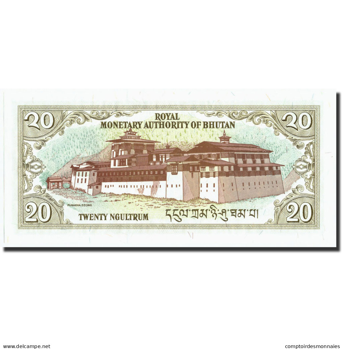 Billet, Bhoutan, 20 Ngultrum, Undated (2000), Undated, KM:16b, NEUF - Bhutan