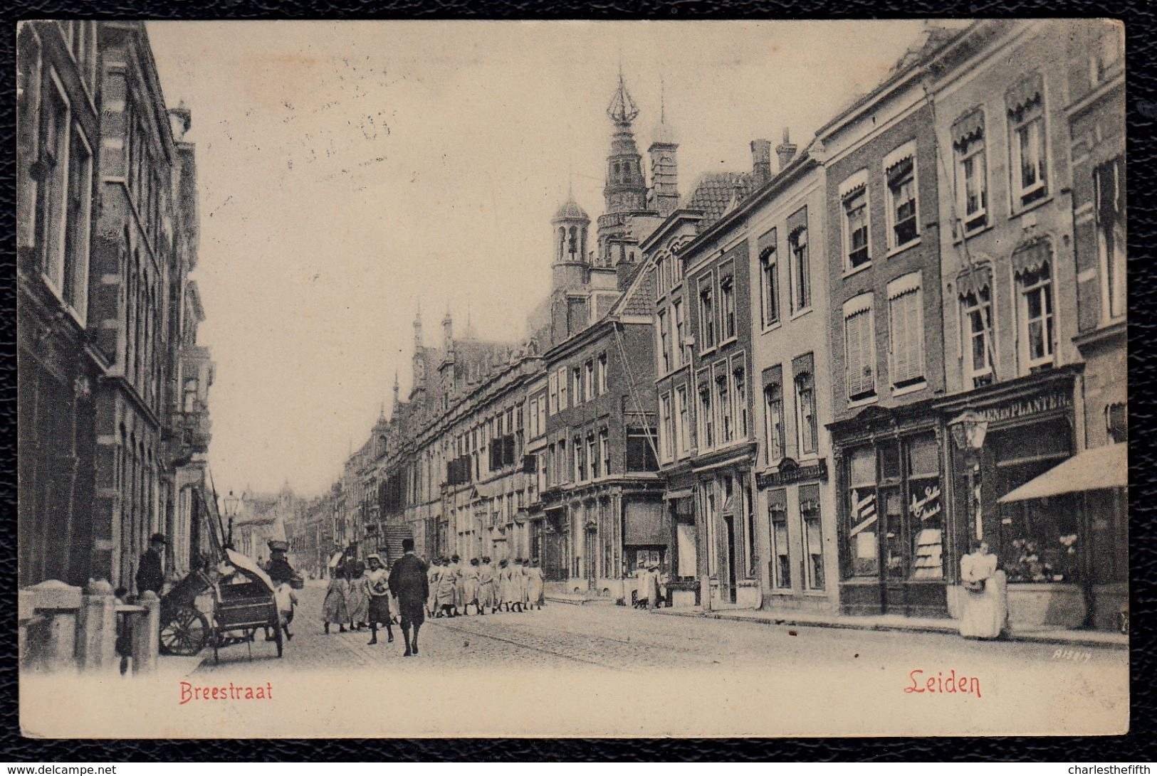 LEIDEN - BREESTRAAT - Met Kar En Winkels - Leiden