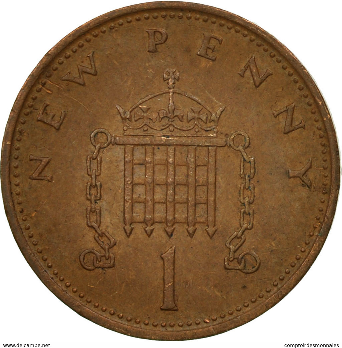 Monnaie, Grande-Bretagne, Elizabeth II, New Penny, 1980, TB+, Bronze, KM:915 - 1 Penny & 1 New Penny