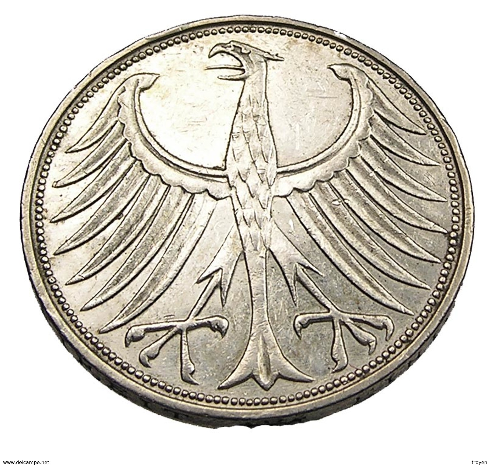 5 Mark  - Allemagne - 1951 G - Argent - TB+ - - 5 Mark