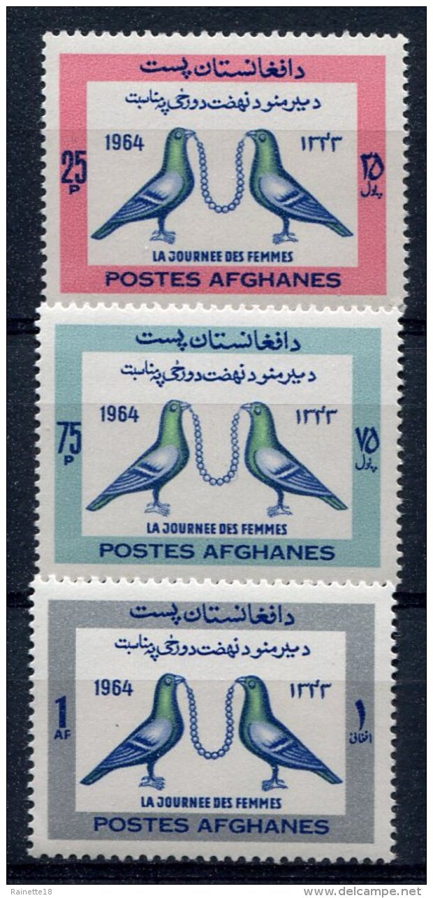 Afghanistan                      779/781  **    Journée Des Femmes  1964 - Afghanistan