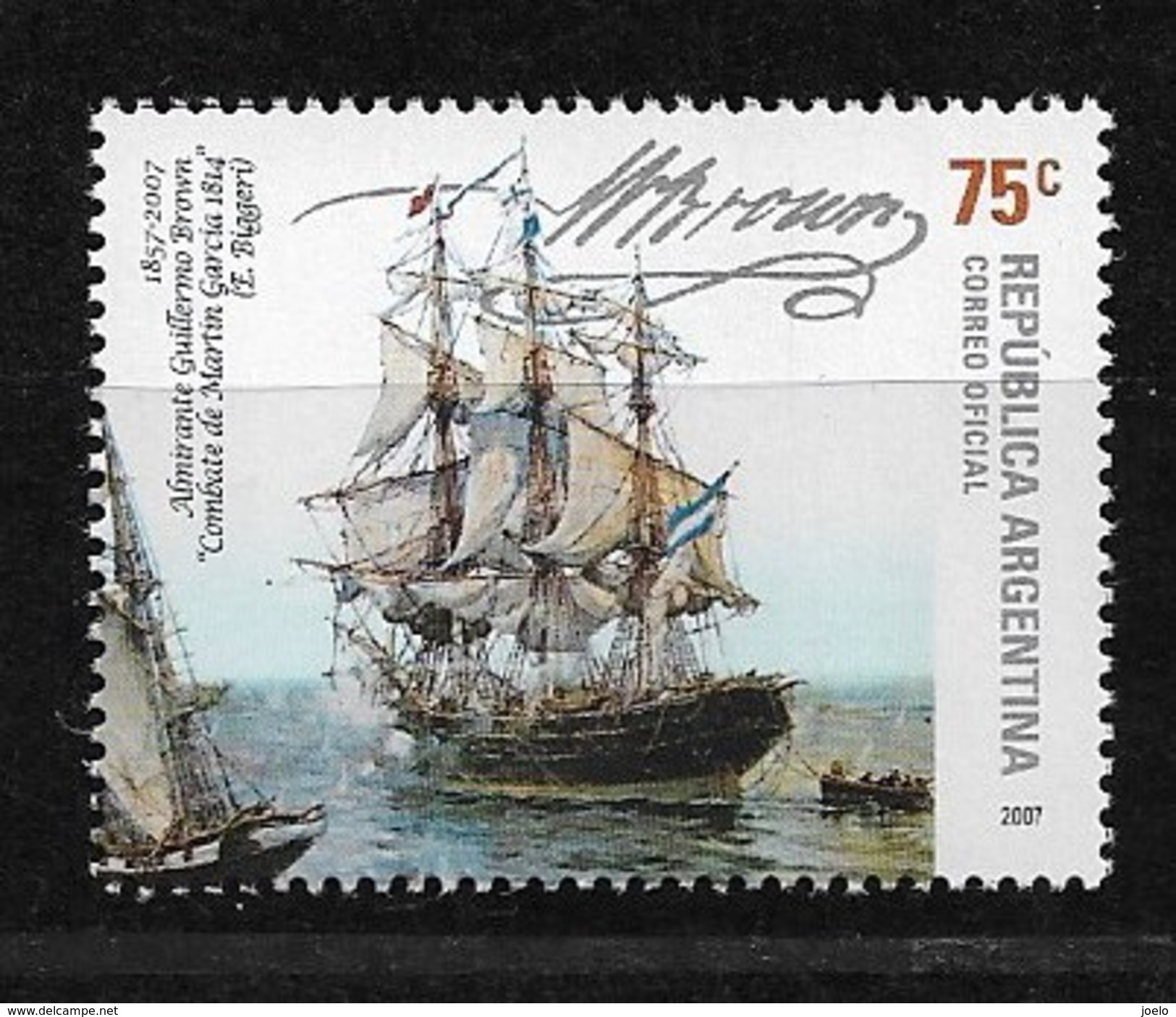 ARGENTINA 2007 GALLEON HERCULES MNH - Unused Stamps