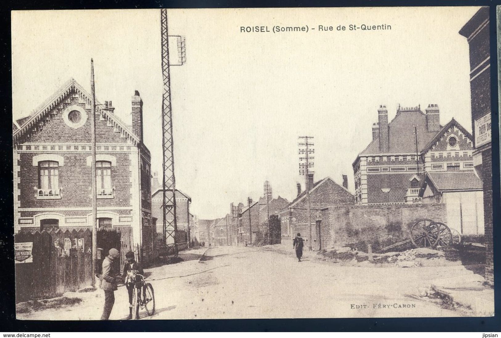 Cpa  Du 80  Roisel  Rue De St Quentin      NCL100 - Roisel
