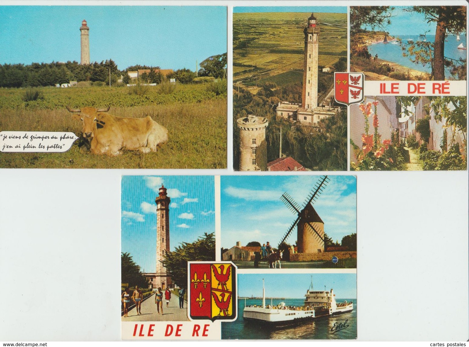 Ile de RE lot de 34 cartes postales