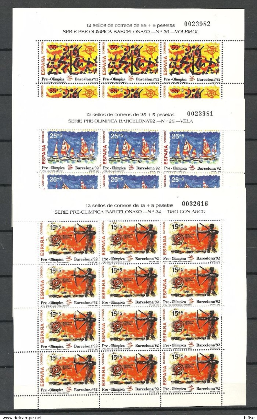 ESPAÑA 1992 - Minipliegos Juegos Olimpicos De Barcelona Nº 40/42 - Blocs & Hojas