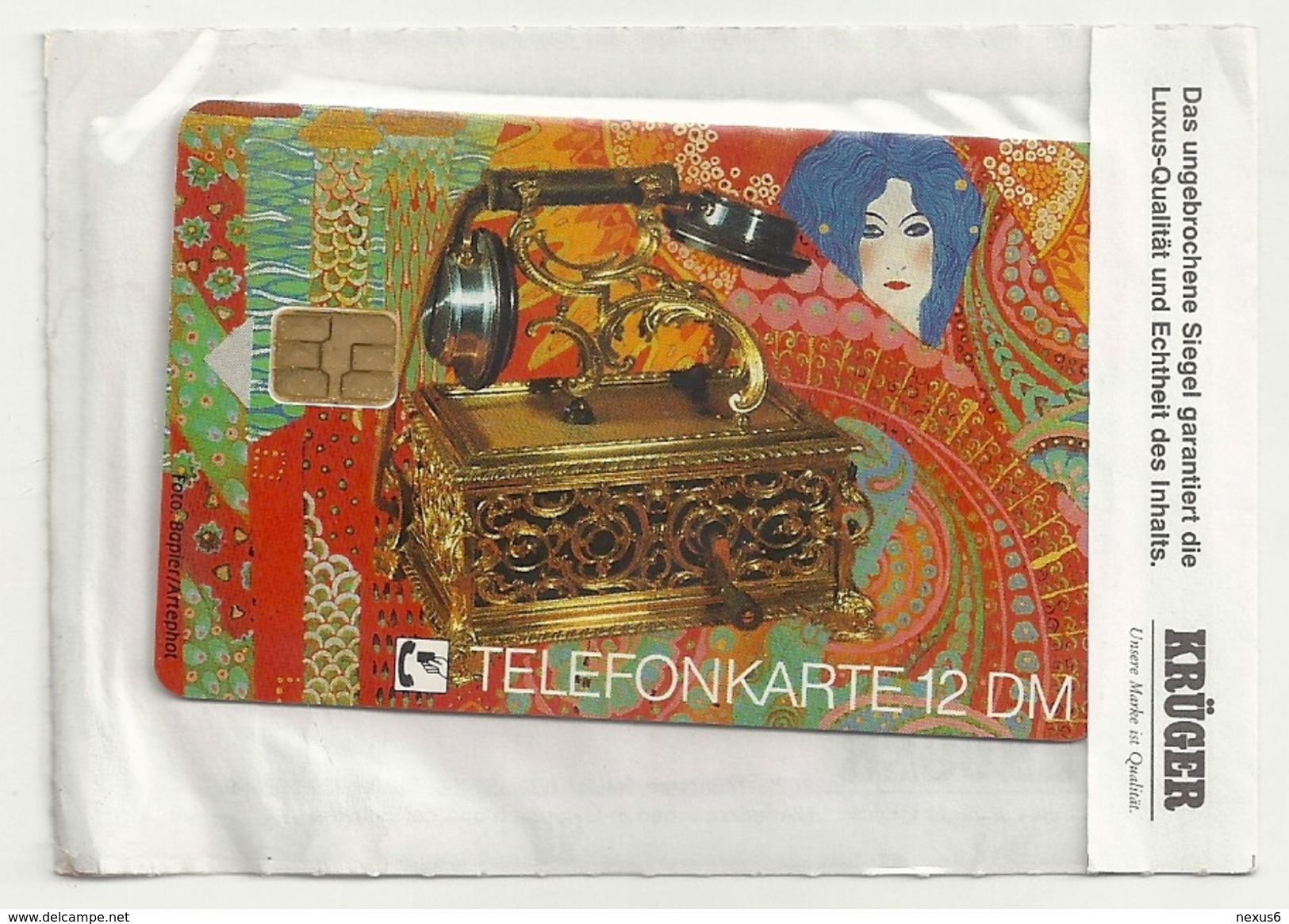 Germany - Alte Telefonapparate 3 - Collector's E07 08.92 - 12DM, 30.000ex, Mint In Kruger - E-Series : D. Postreklame Edition