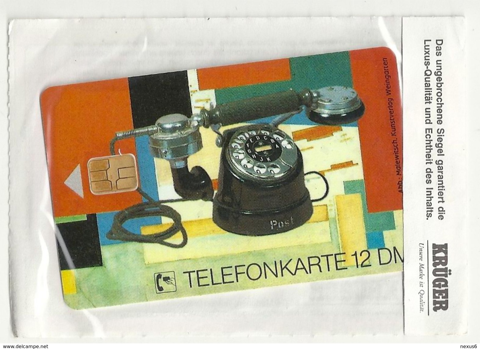 Germany - Alte Telefonapparate 4 - Collector's E08 08.92 - 12DM, 30.000ex, Mint In Kruger - E-Reeksen : Uitgave - D. Postreclame