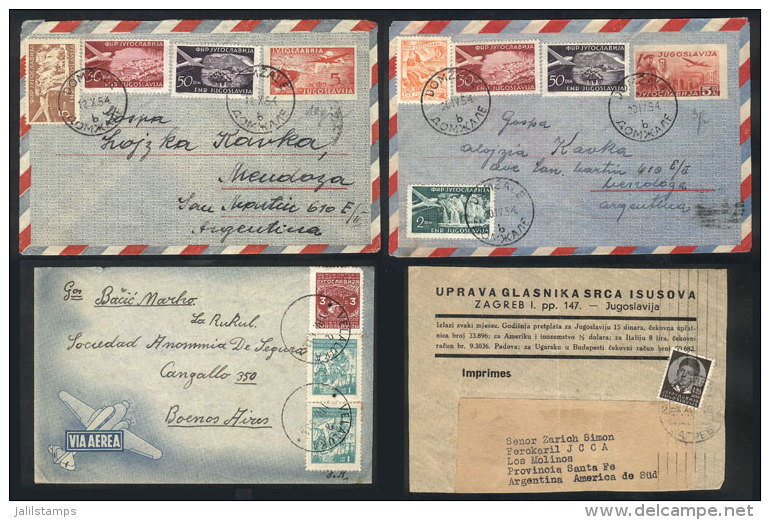 About 30 Covers, Most Sent To Argentina Between 1940 And 1970, A Few With Minor Defects, Very Interesting Lot For... - Other & Unclassified