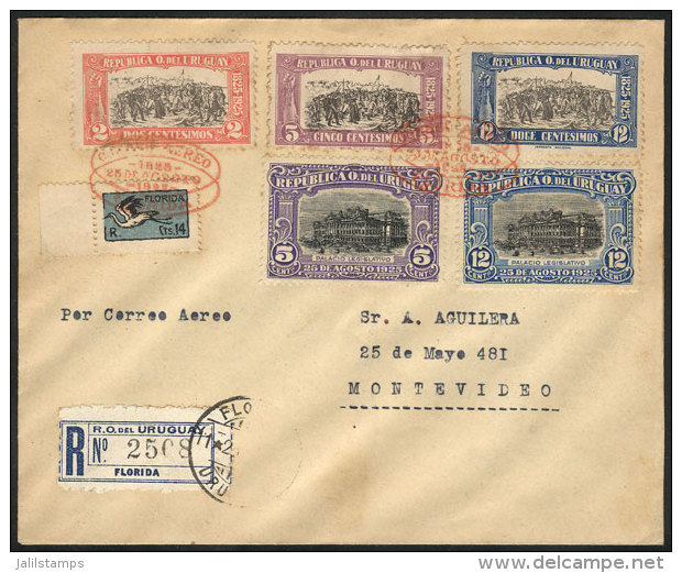 25/AU/1925: First Flight Florida - Montevideo, VF Quality! - Uruguay