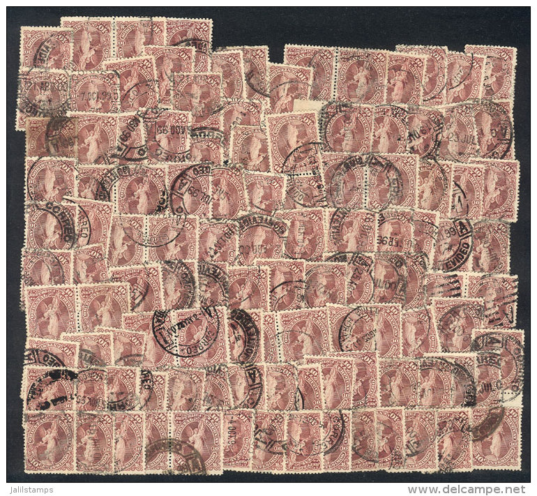 Yvert 149, Lot Of More Than 110 Used Stamps Of VF Quality, Perfect Lot To Look For Varieties And Good Cancels,... - Uruguay