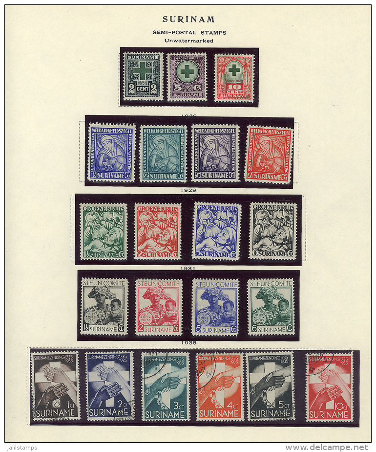 Collection On Pages, Including Some Good Sets And Other More Modern And Very Thematic Sets, VF General Quality, Low... - Suriname