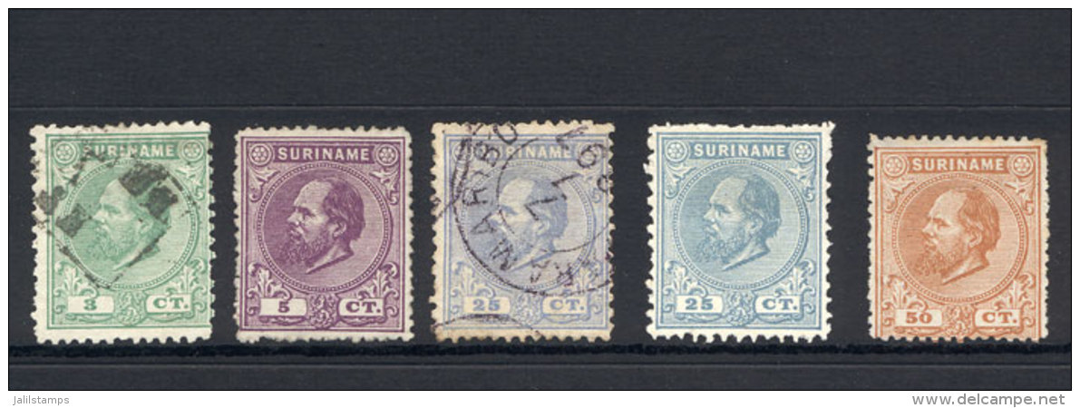 Lot Consisting Of Yvert 4, 5, 10a, 10 And 13, Fine To Very Fine Quality, Catalog Value Euros 222. - Surinam