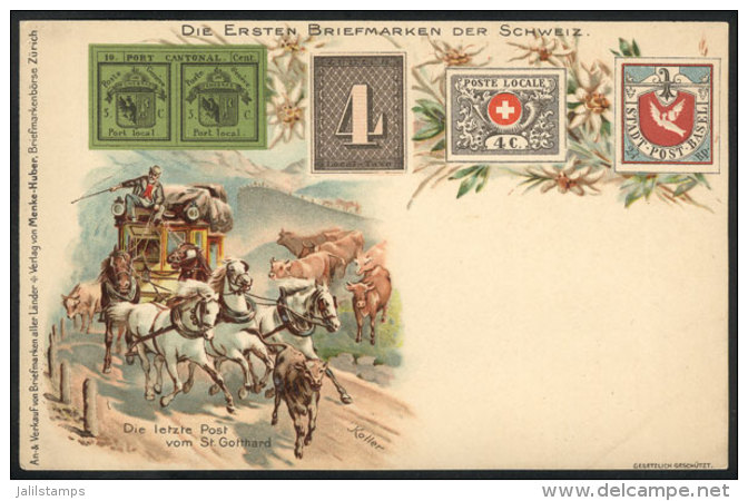 Classic Stamps And Mail Coach, Circa 1900, Unused, Excellent Quality! - Sonstige & Ohne Zuordnung