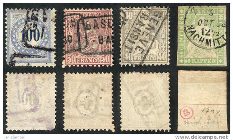 4 Old Used Stamps, Fine To VF Quality, Scott Catalog Value US$700++, Low Start! - Andere & Zonder Classificatie