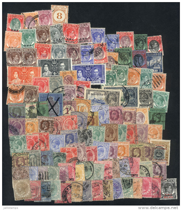 Lot Of Varied Stamps, Most Used And Of Fine Quality! - Straits Settlements