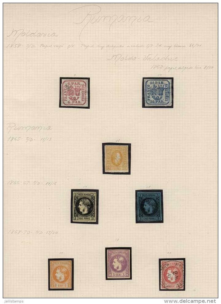 Old Collection On Pages With Stamps Issued Between 1858 And 1935 Approx., Mint Or Used, Very Fine Quality. Yvert... - Andere & Zonder Classificatie