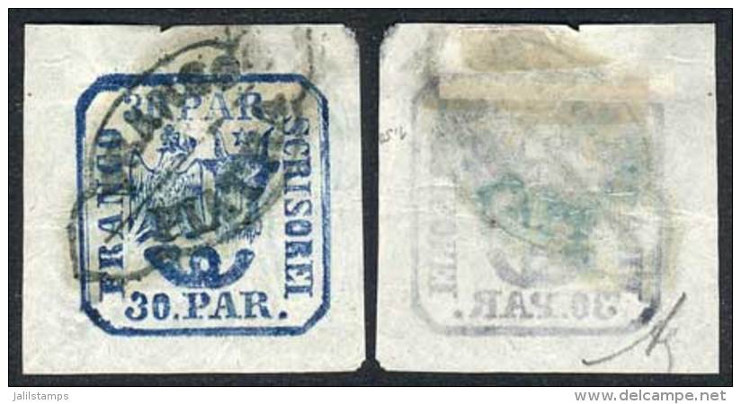 Sc.18, 1862 30pa. Blue, Used, Excellent! - Other & Unclassified
