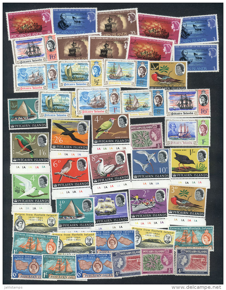 Lot Of Unused Stamps And Complete Sets, VERY THEMATIC, Many (and Most Of The Later Issues) Are Unmounted And Of... - Islas De Pitcairn