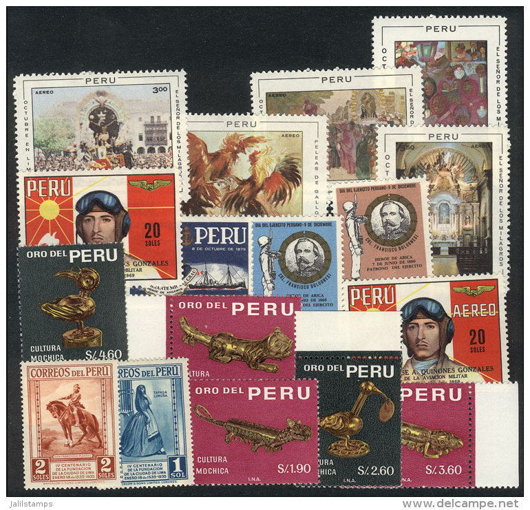 Small Lot Of MNH Stamps And Sets, Excellent Quality, Very Thematic, Yvert Catalog Value Euros 70+ - Perú