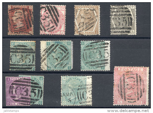 Stockcard With 11 Stamps With "C35" Cancels, Some With Minor Defects, Others Of Excellent Quality, Low Start! - Panama