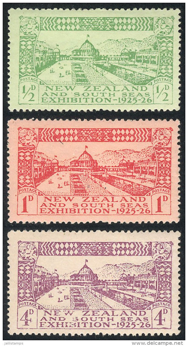 Sc.179/181, 1925 Dunedin Exhibition, Cmpl. Set Of 3 Mint Values, VF Quality! - Other & Unclassified