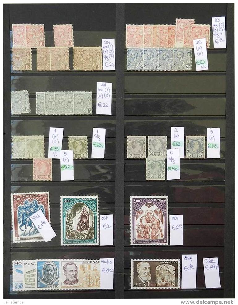 Stockbook With Old And Modern Stamps And Sets, Used And Mint (no Gum, With Gum And Hinge Marks, And Unmounted),... - Colecciones & Series