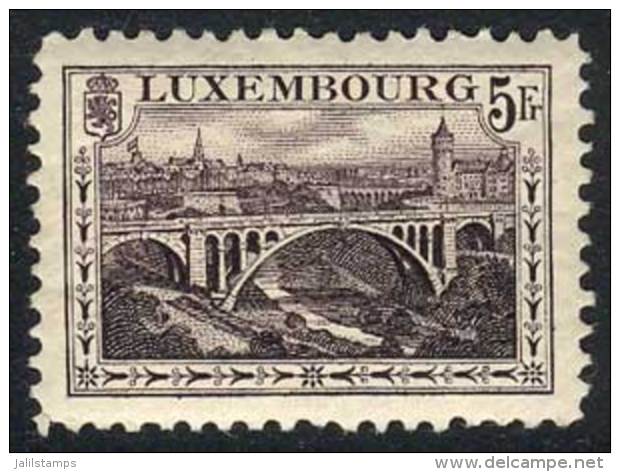 Sc.130, 1921/34 Bridge 5Fr. Violet, Perforation 11&frac12;, Mint Never Hinged, VF Quality, Catalog Value US$50. - Other & Unclassified