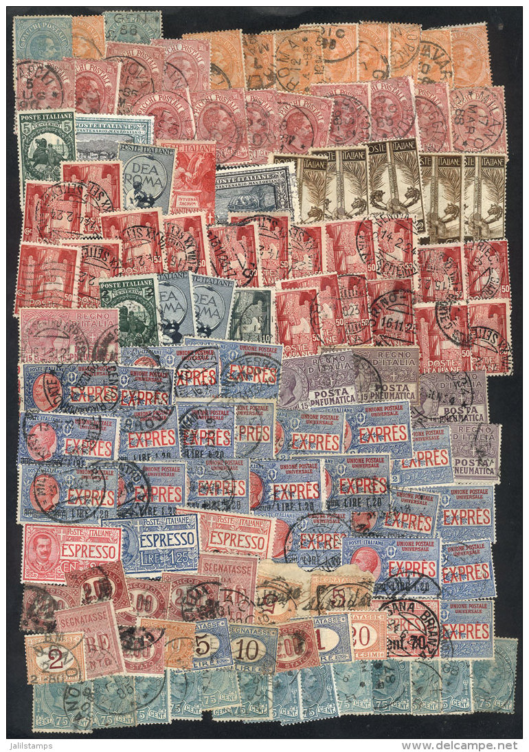 Very Attractive Group Of Old Stamps, Including Many Official Stamps, Parcel Post, Express Mail, Postage Due Stamps,... - Verzamelingen