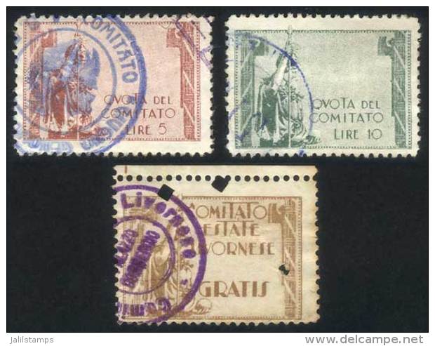 3 Cinderellas "Quota Del Comitato", Fine Quality, With Minor Defects (very Fine Appeal) - Sin Clasificación